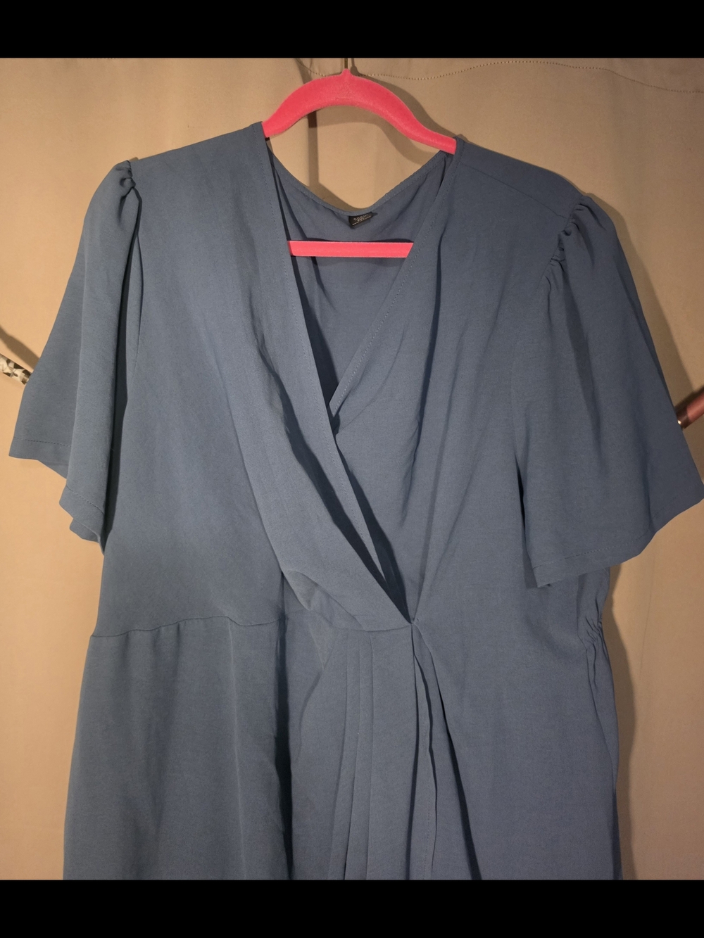 Shein Curve 3XL Blue Wrap Dress - See Photos and Read Description - Picture 3 of 6